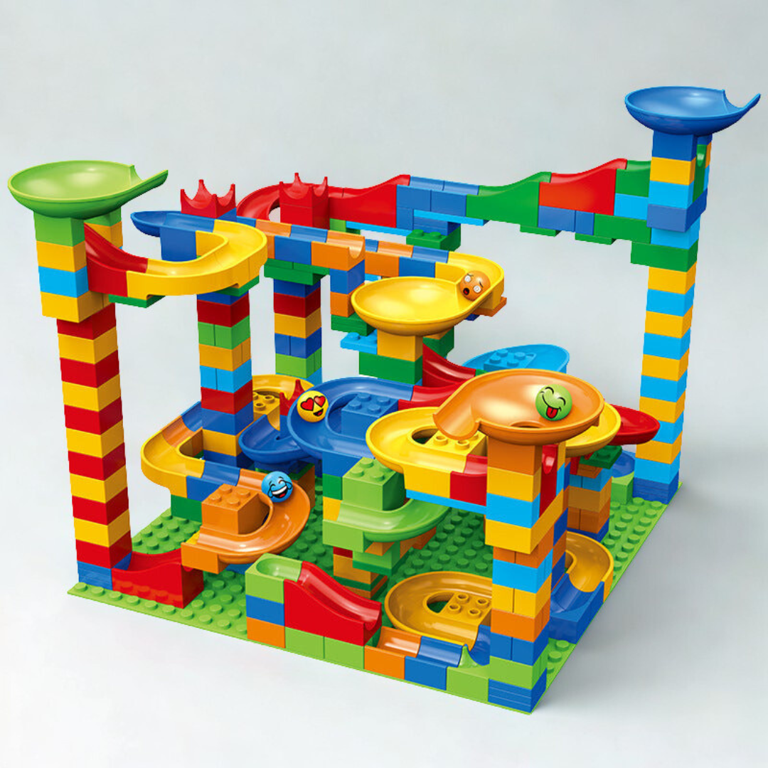 Educational Marble Run Building Block Set