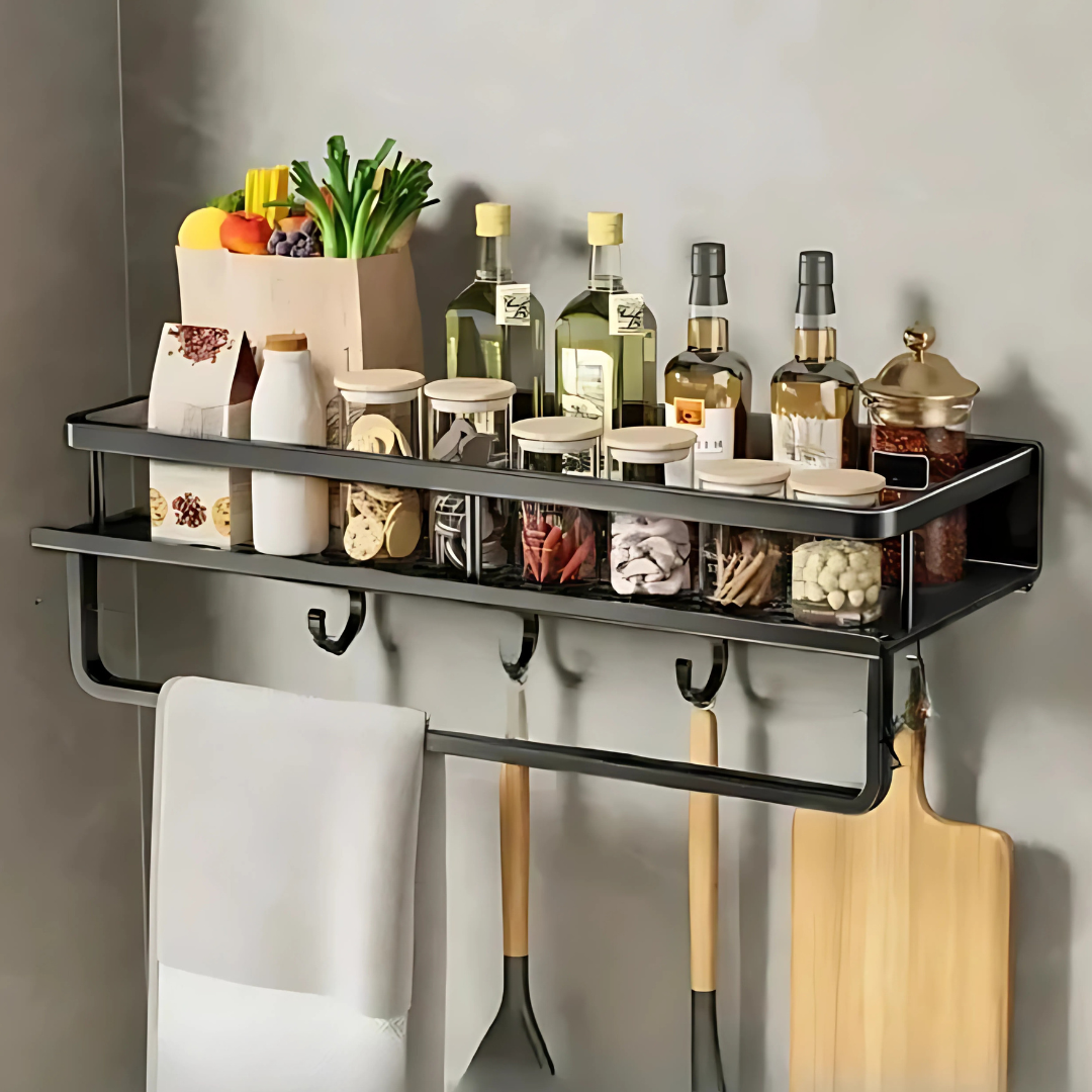 Kitchen Wall Storage Shelf Tower Trail