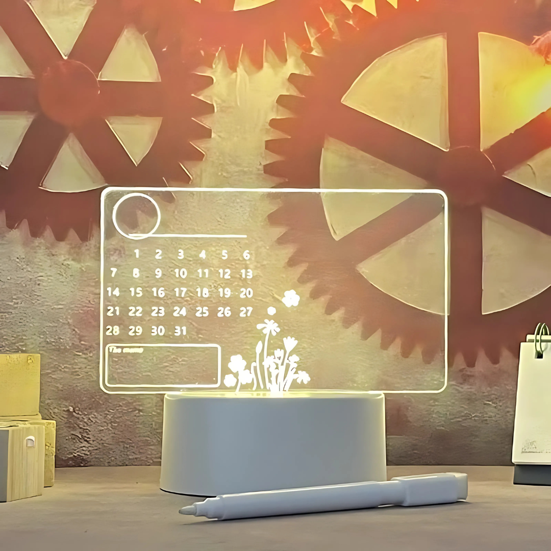 Podświetlana tablica z akrylu LED do wiadomości