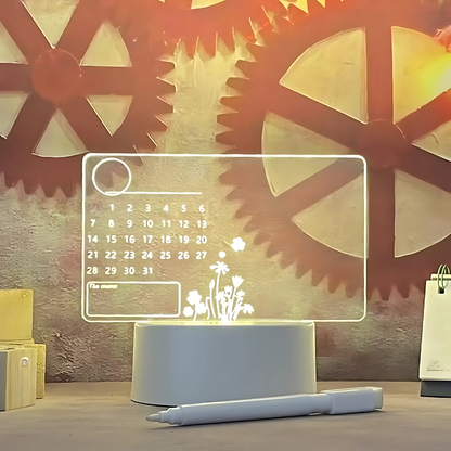 Podświetlana tablica z akrylu LED do wiadomości