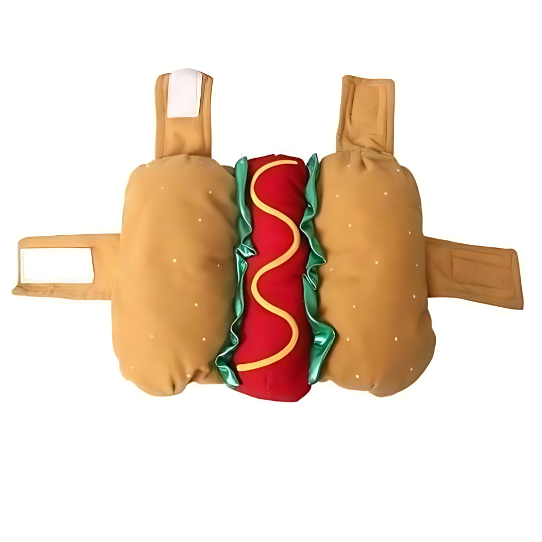 Disfraz de perro caliente para mascota de Halloween