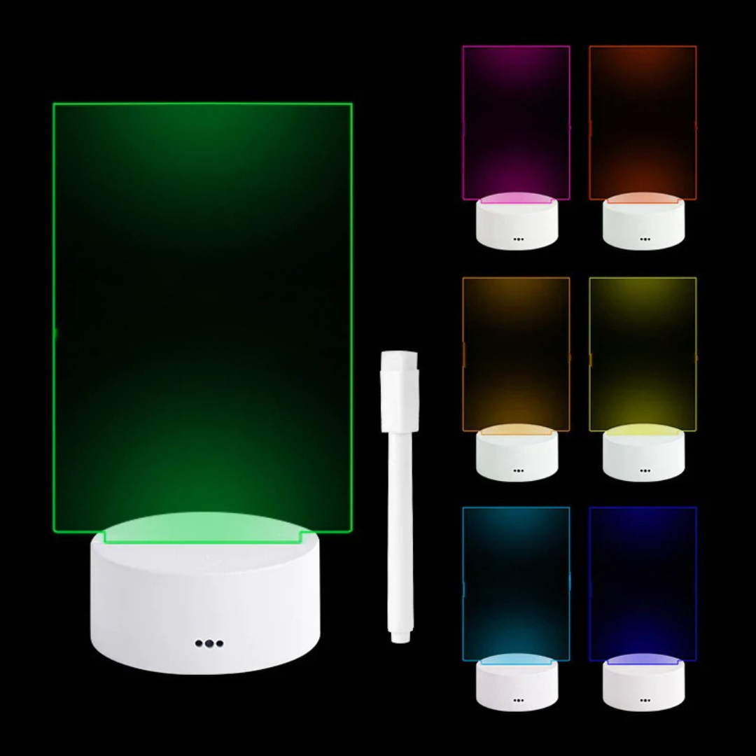 Podświetlana tablica z akrylu LED do wiadomości