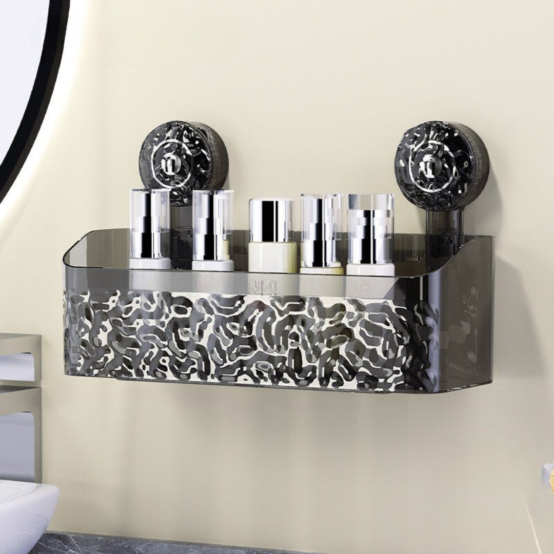 Étagères de salle de bain en acrylique avec ventouses pour porte-savon de douche