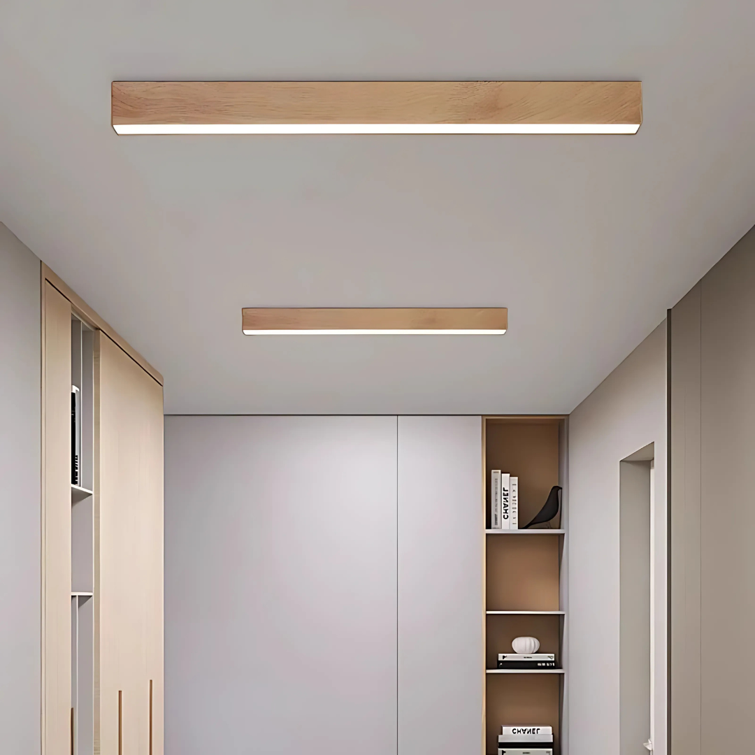 Ceiling Lights Modern Wood Linear Bar Fixture