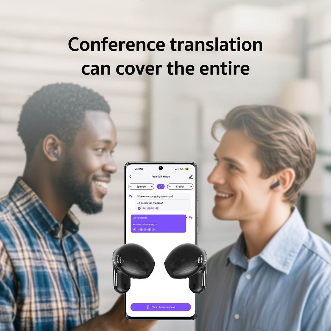 AI Translating Earbuds Wireless Noise Cancelling