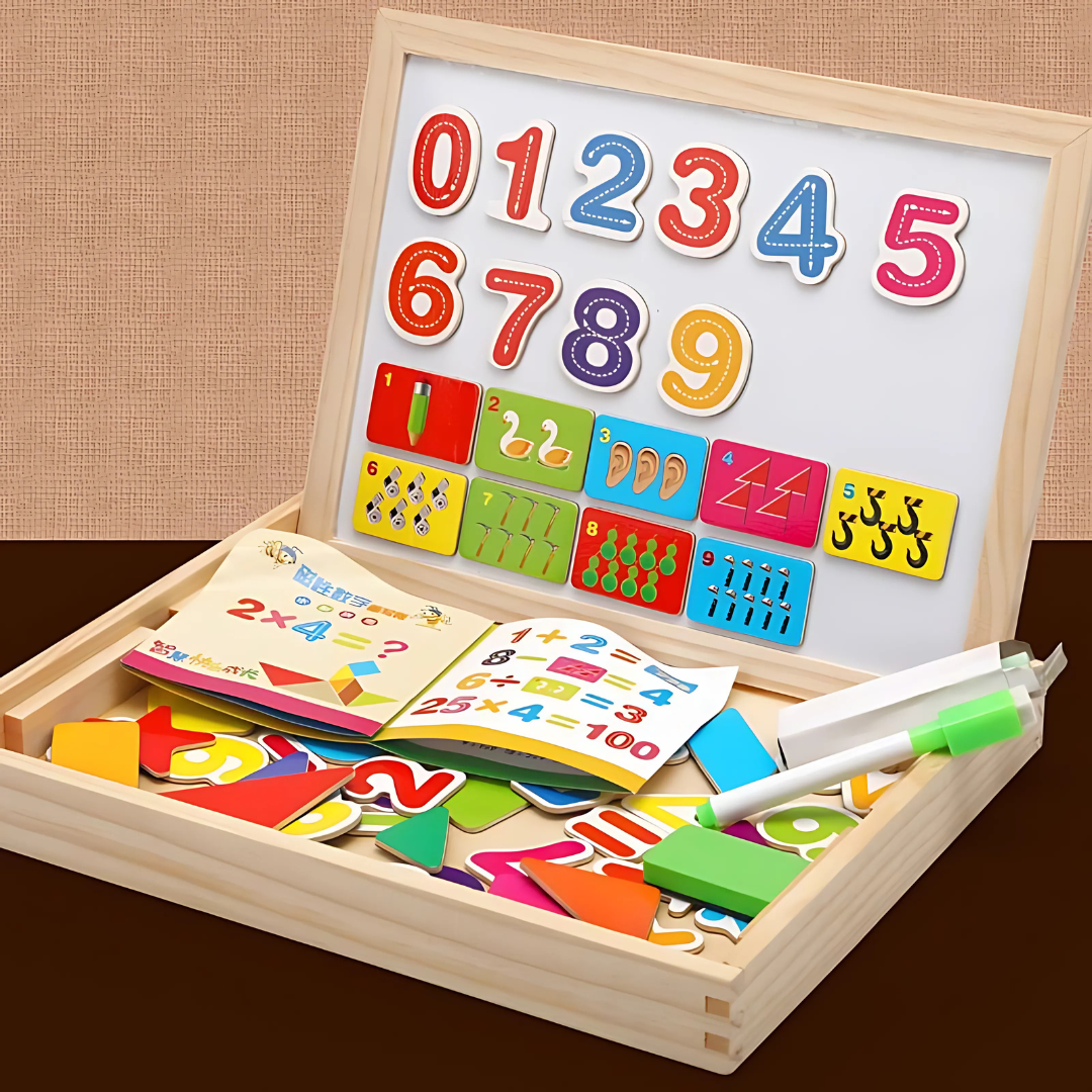 Tableau de dessin magnétique en bois pour enfants
