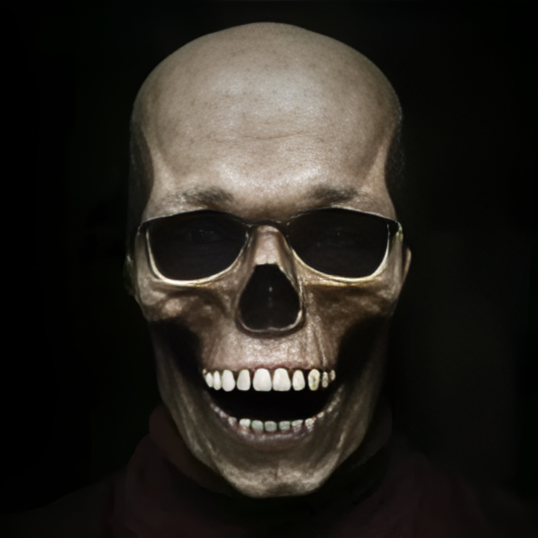 Máscara de calavera realista de cabeza completa para Halloween