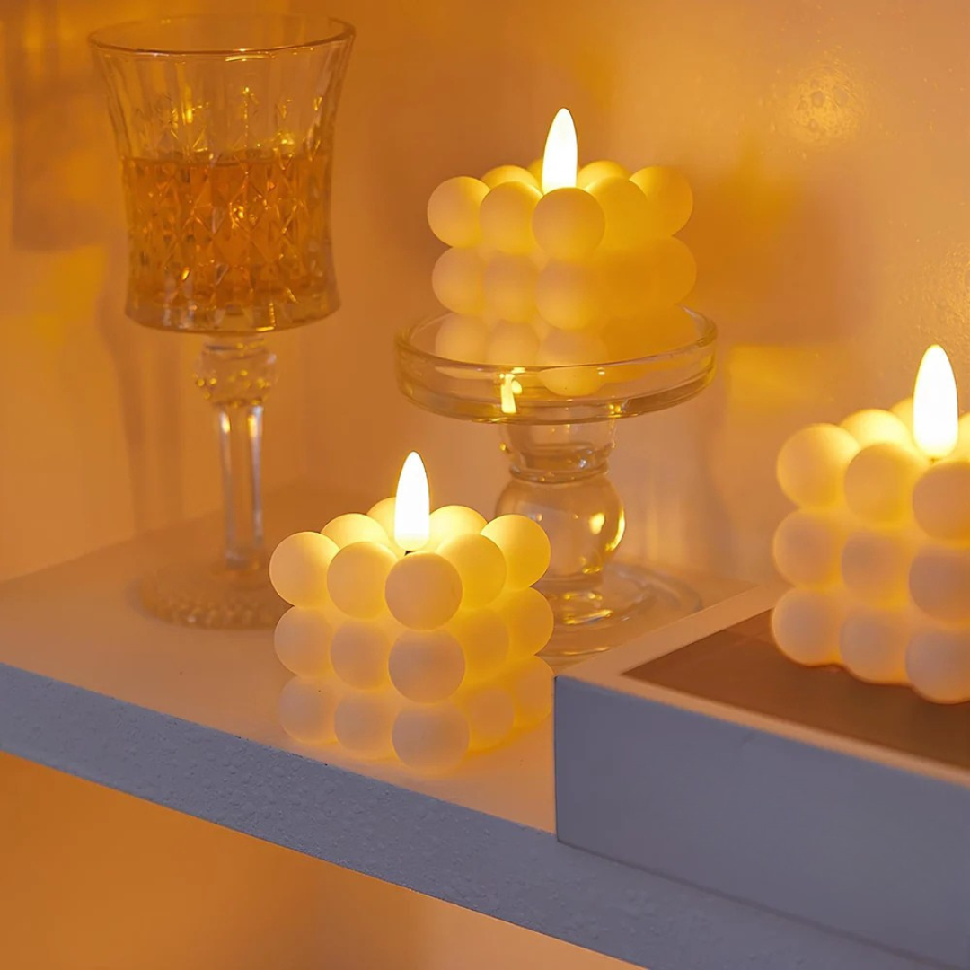Velas decorativas LED parpadeantes sin llama