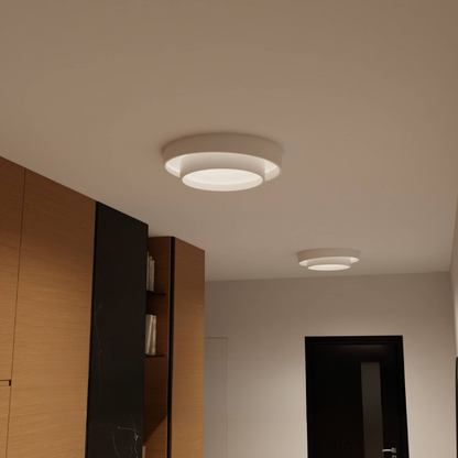 Lámparas de techo modernas con montaje empotrado y estructura de metal