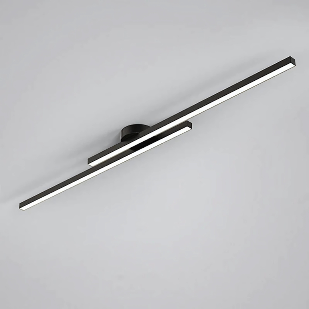 Nowoczesne oświetlenie sufitowe z aluminiowym paskiem LED