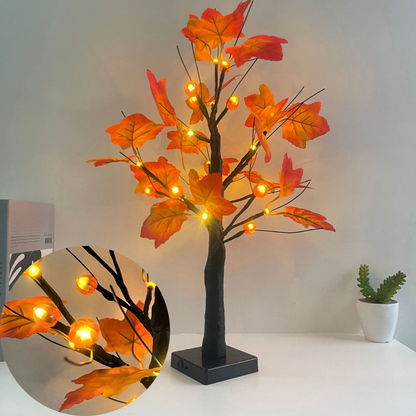 Décorations de Noël Arbre de brindilles LED enneigé