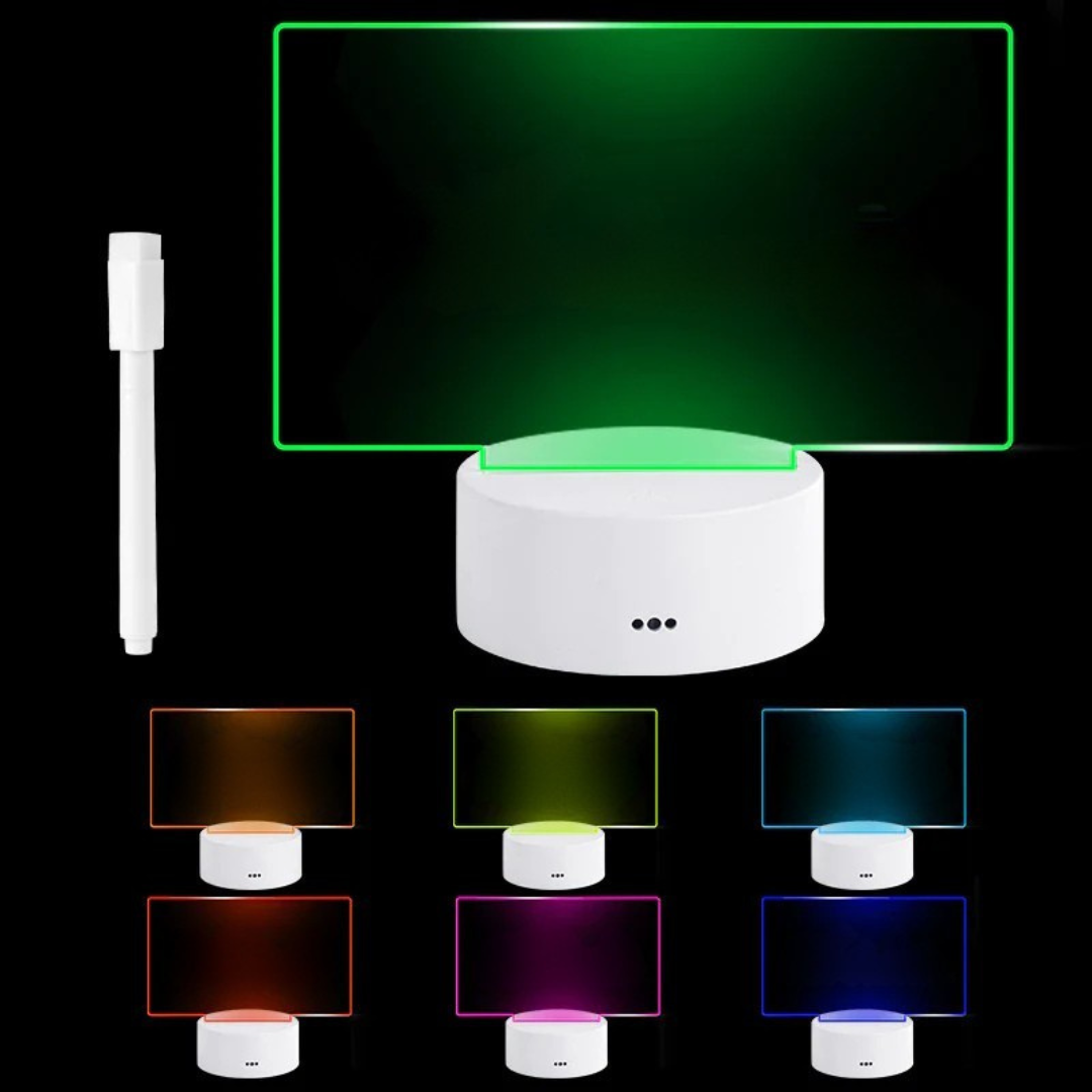 Podświetlana tablica z akrylu LED do wiadomości