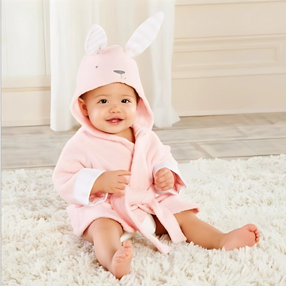 Peignoir de bain à capuche pour bébé | Serviette enveloppante douce et absorbante