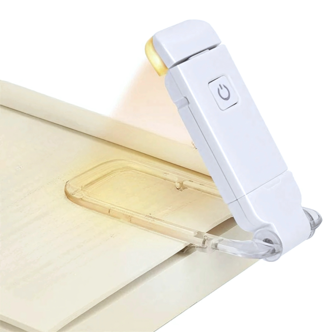 Luz de lectura recargable LED con clip