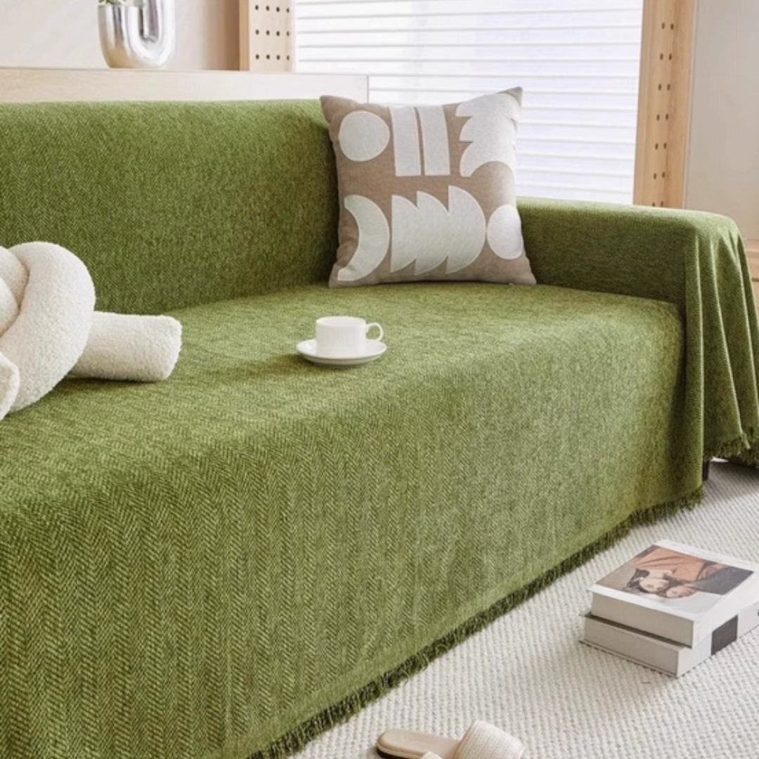 Housse de canapé Protection en tissu chenille durable