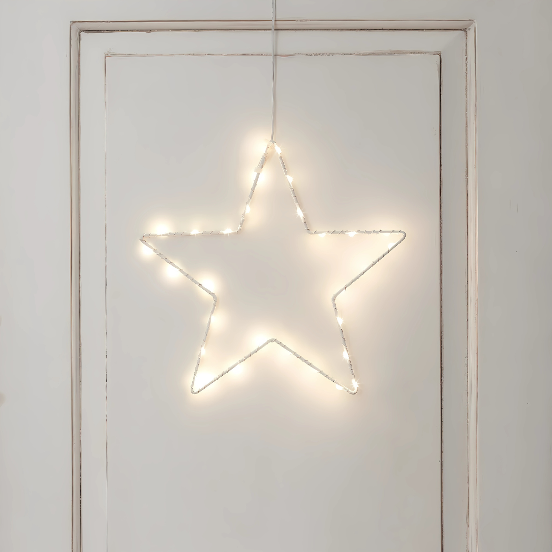 Decoraciones de Navidad Estrella Luz de Ventana