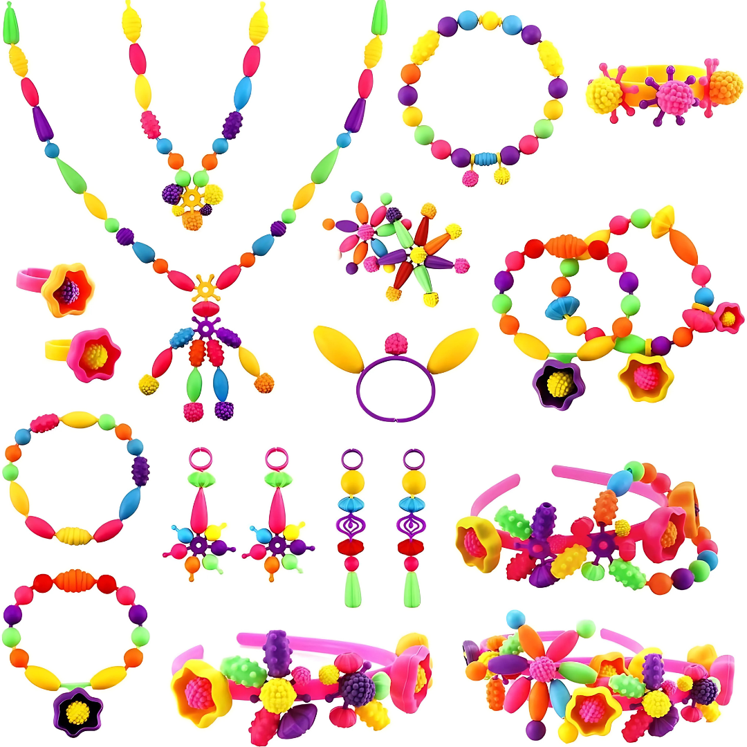 Ensemble de création de bijoux en perles pour enfants
