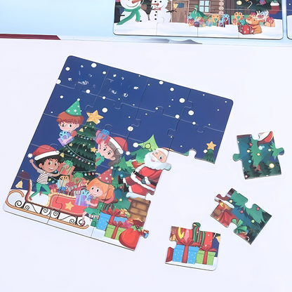 Décorations de Noël Puzzle Magnétique pour Enfants
