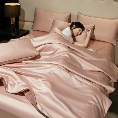 Lekka oddychająca kołdra chłodząca do spania