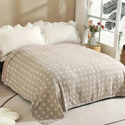 Baumwoll-Decke mit geometrischem Muster