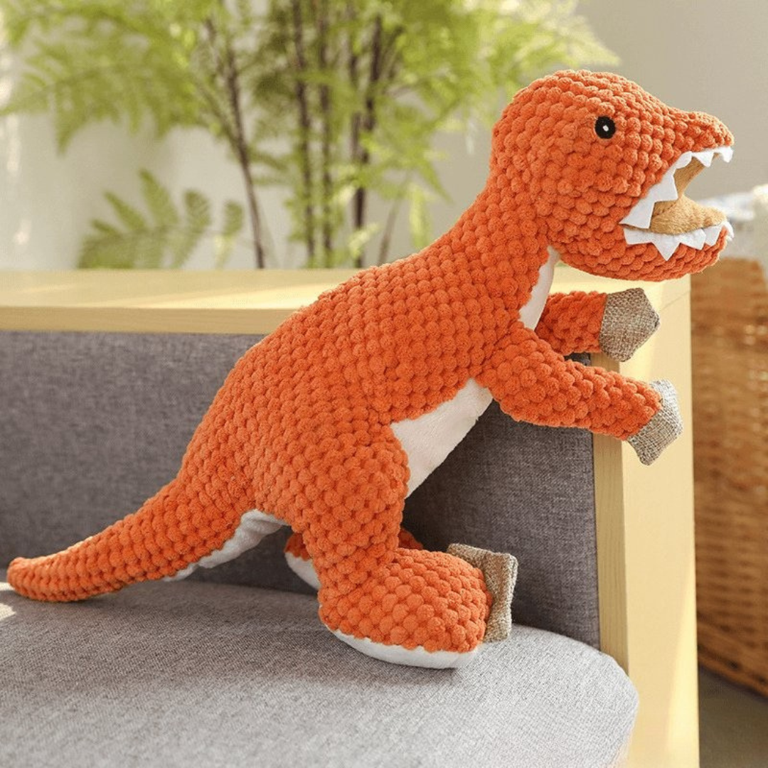 Juguete de peluche para perro resistente a mordeduras con chirriador