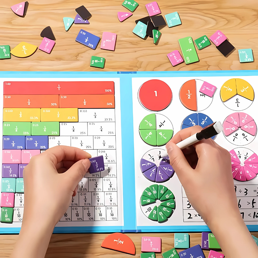 Jouet éducatif d'apprentissage des fractions en mathématiques