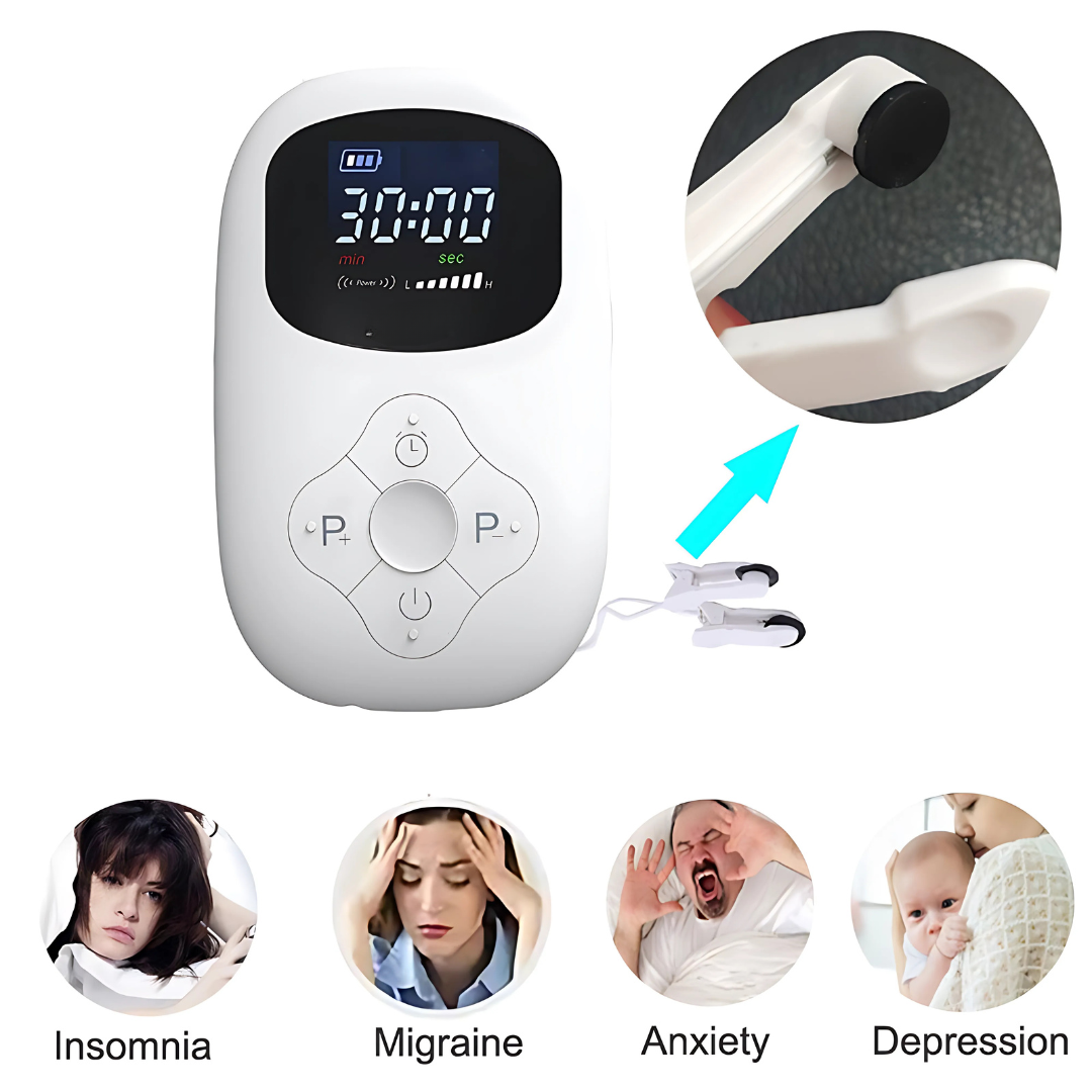 Dispositivo per il sonno e il sollievo dallo stress con elettroterapia