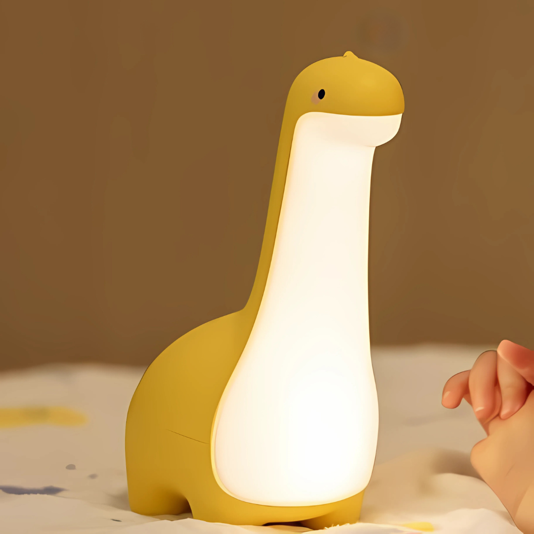 Lámpara de noche LED dinosaurio para dormitorio infantil