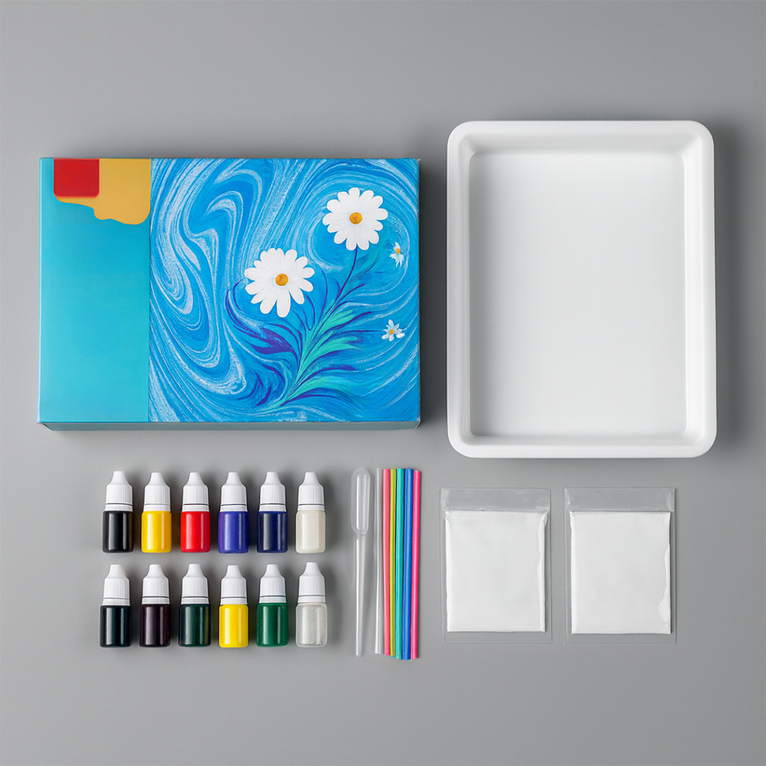 Kinder Malkunst Wasser Marmorieren Set