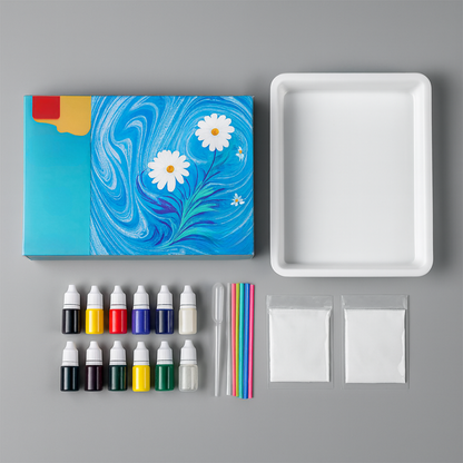 Kinder Malkunst Wasser Marmorieren Set
