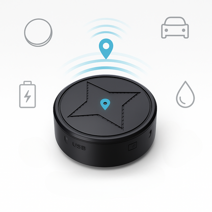 Miniaturowy lokalizator GPS do pojazdów z magnetycznym mocowaniem