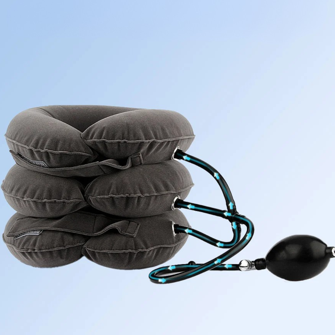 Almohada de tracción cervical para estiramiento del cuello