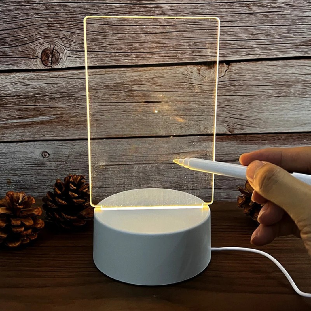 Lámpara de tablero de mensajes acrílico LED