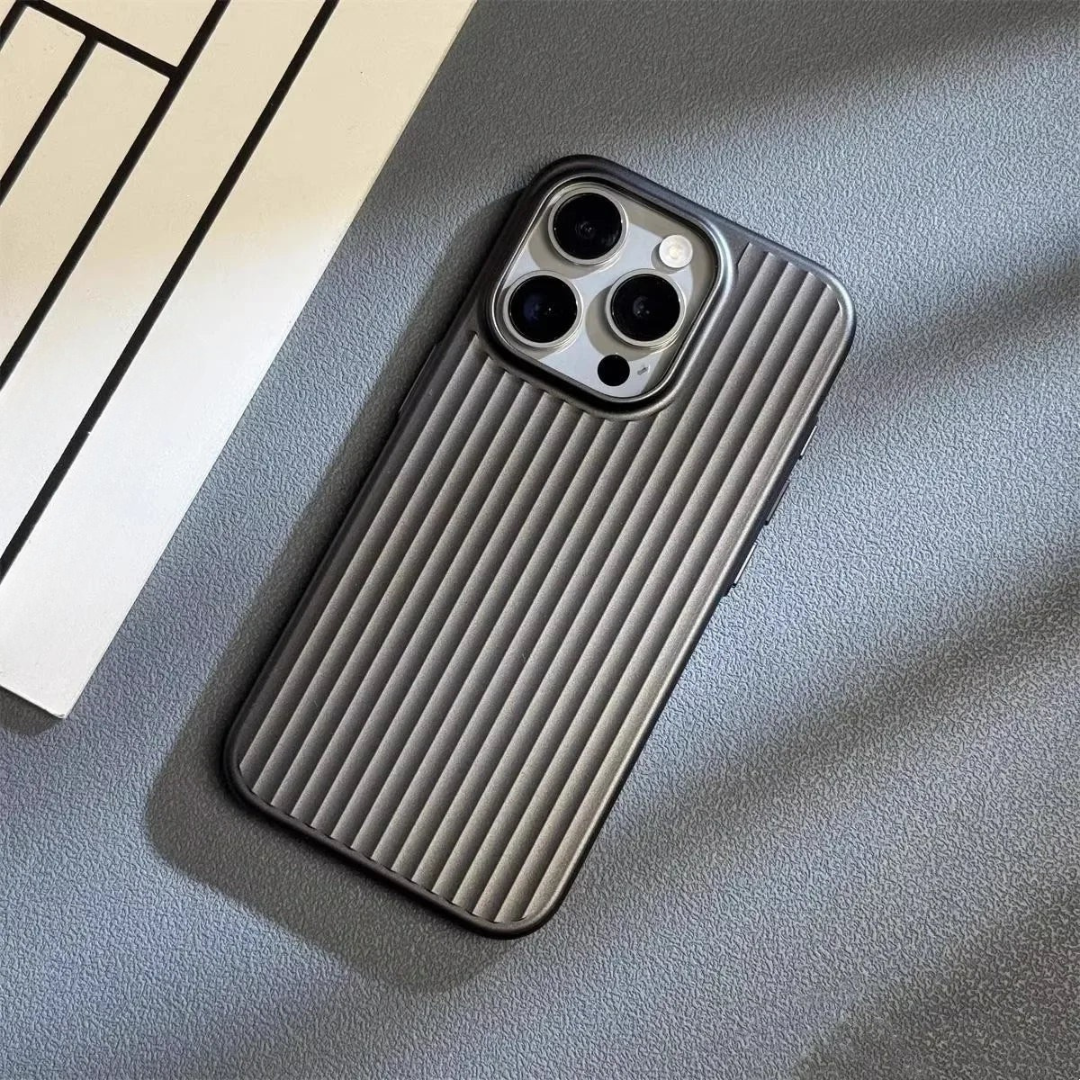 Phone Case Slim Shockproof Ribbed Matte