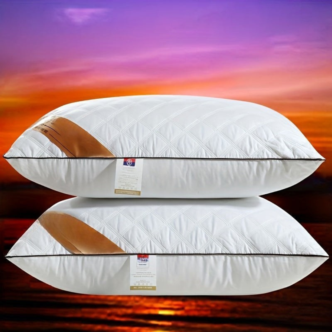 Almohada de calidad de hotel, lavable, soporte firme.