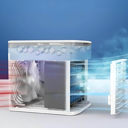 Przenośny wentylator chłodzący powietrze cichy regulowany nawilżacz