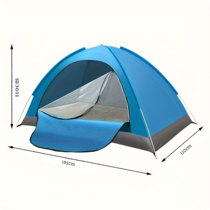 Tente de camping pop-up avec porte zippée