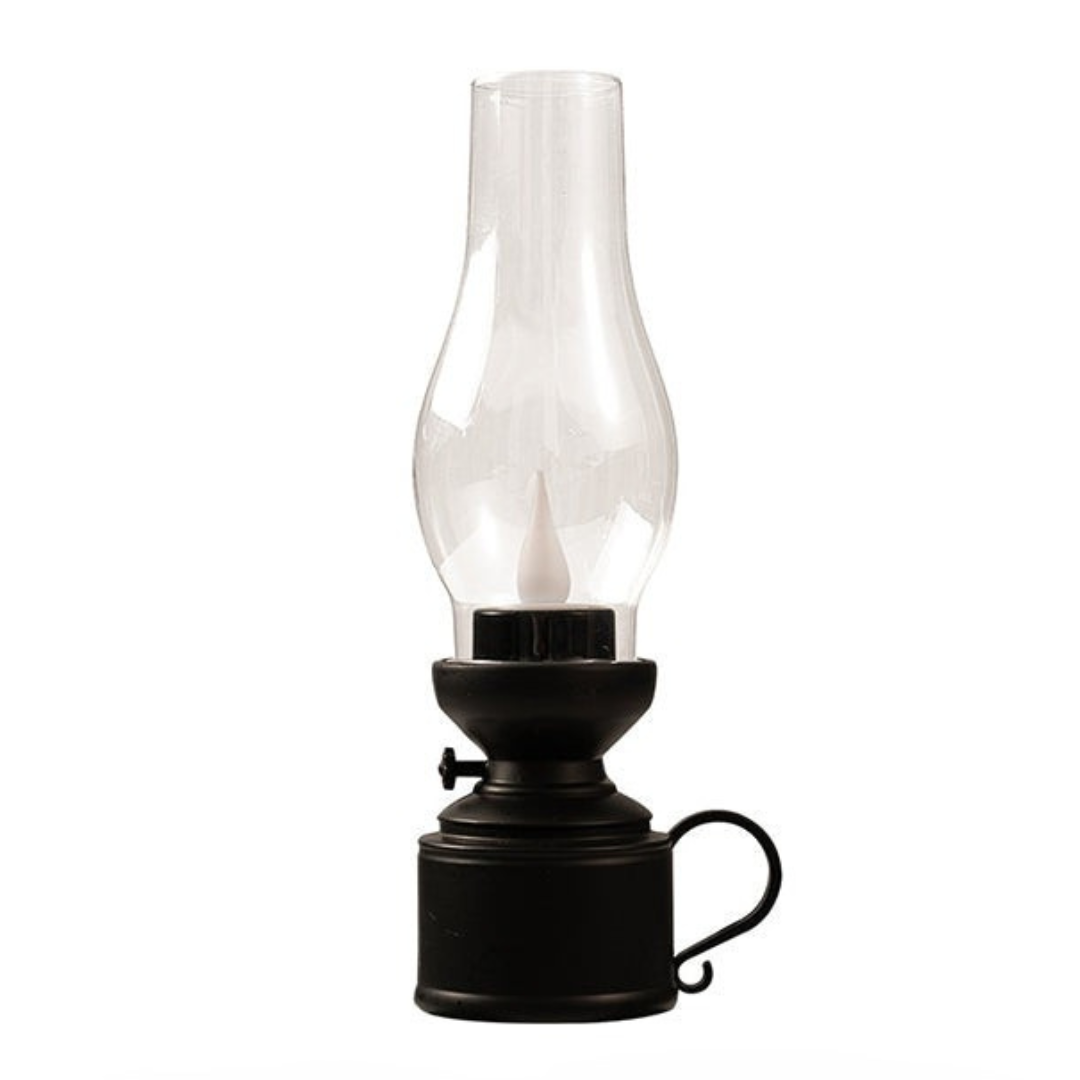 LED Table Lamp with Vintage Lantern Style