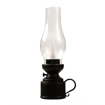 LED Table Lamp with Vintage Lantern Style