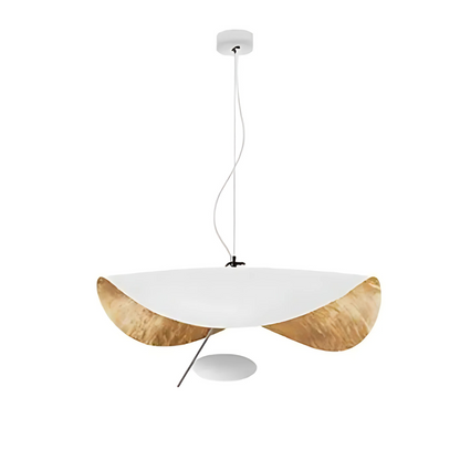 Plafonnier Feuille d'Or Lampe Suspendue Moderne