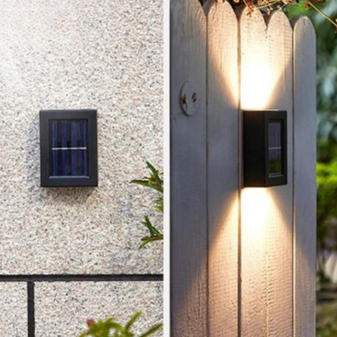Solar-Wandlampen Außen Wasserdichte LED-Lampe