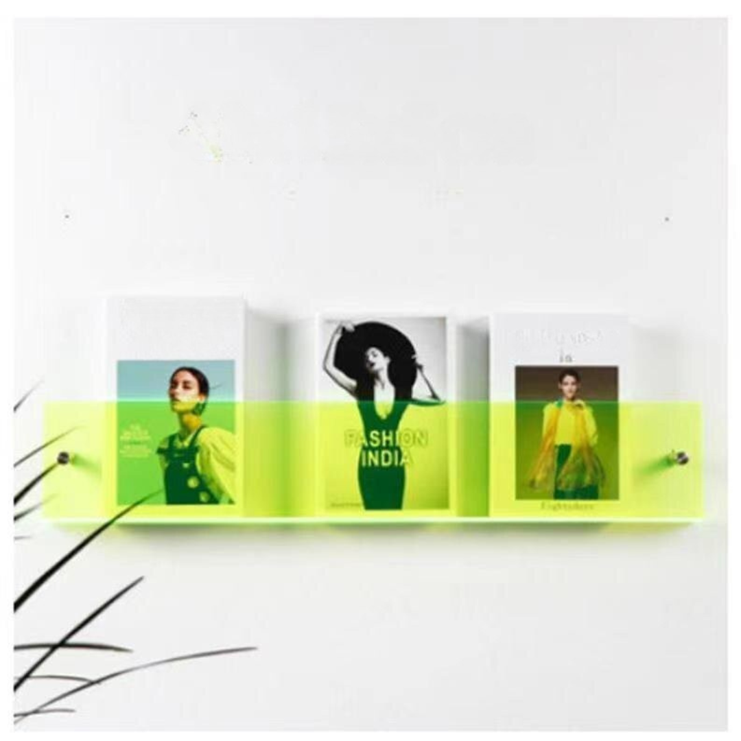 Wall Shelf Clear Acrylic Magazine Holder