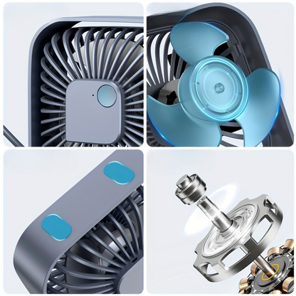 Wentylator biurkowy USB zasilany cicho