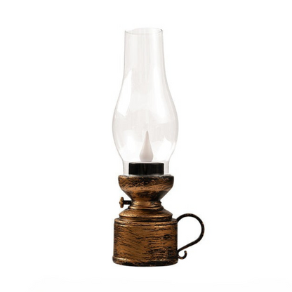 LED Table Lamp with Vintage Lantern Style