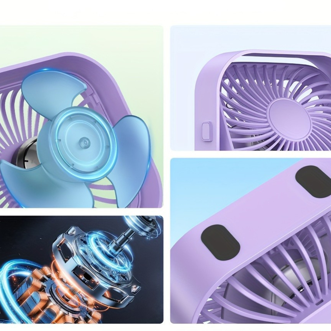 USB Schreibtischventilator Tragbar Leiser Tischkühler
