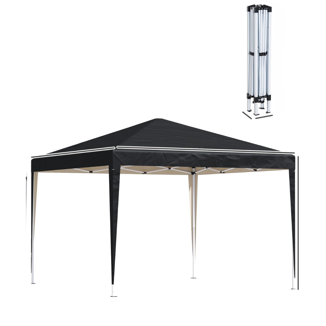 Carpa de jardín emergente con estructura de acero
