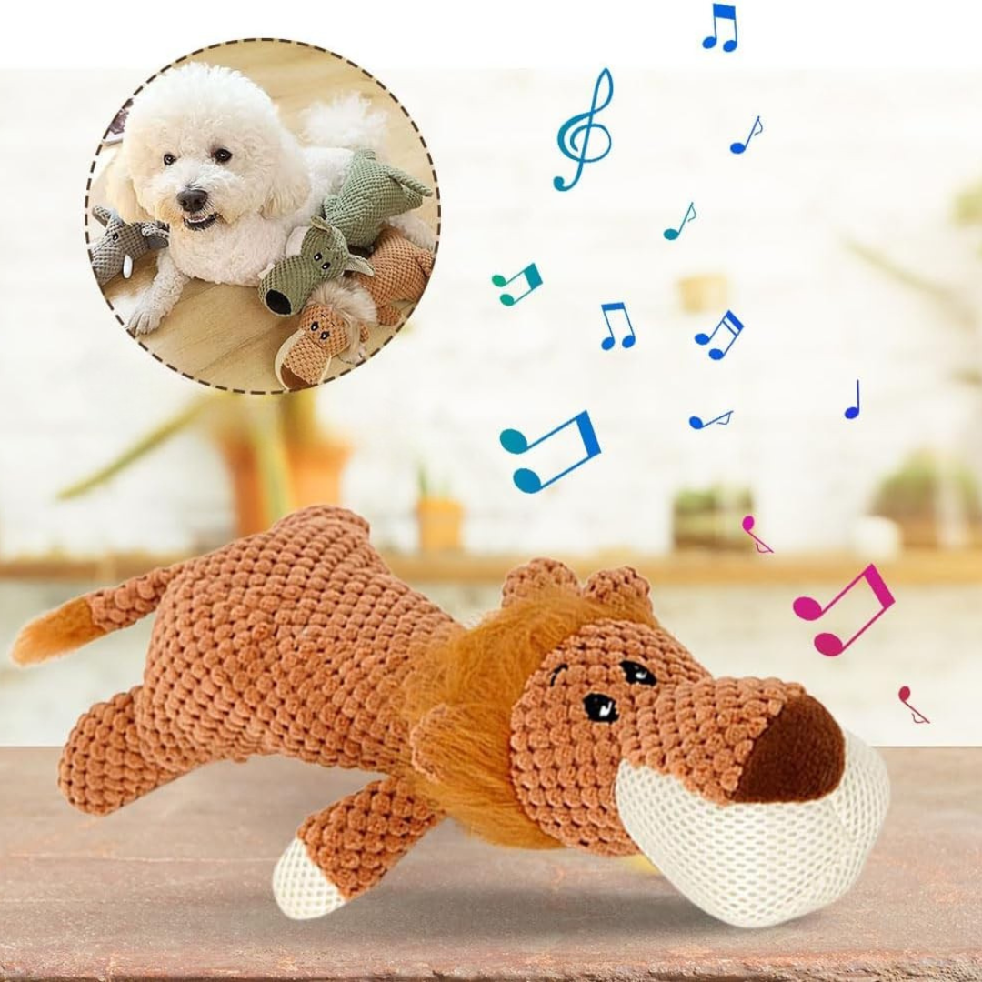 Jouet à mâcher pour chien design animal en peluche