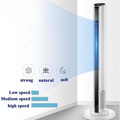 Wentylator kolumnowy oscylujący stojący chłodzący pomieszczenie