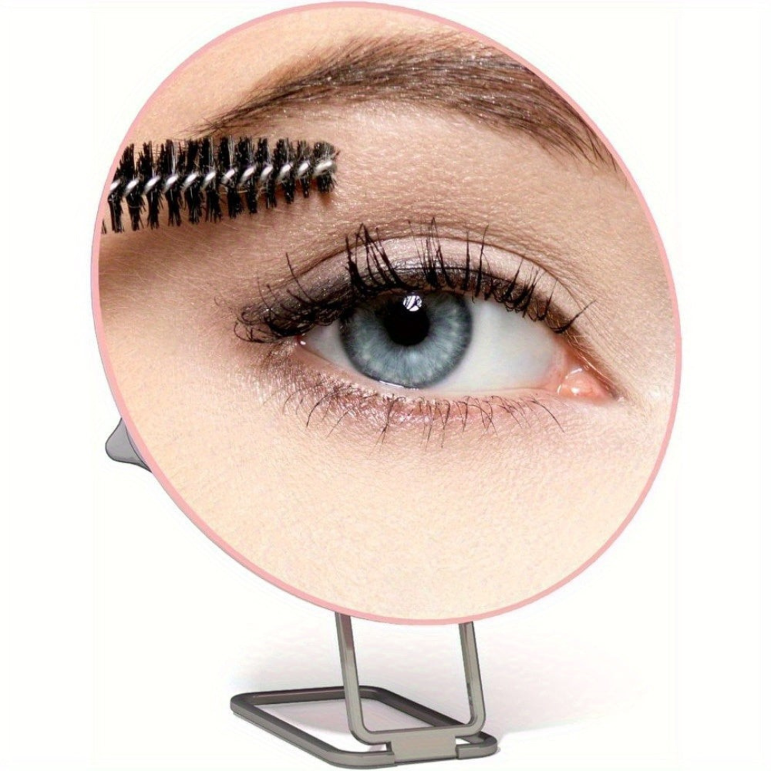 Miroir de maquillage avec grossissement et support