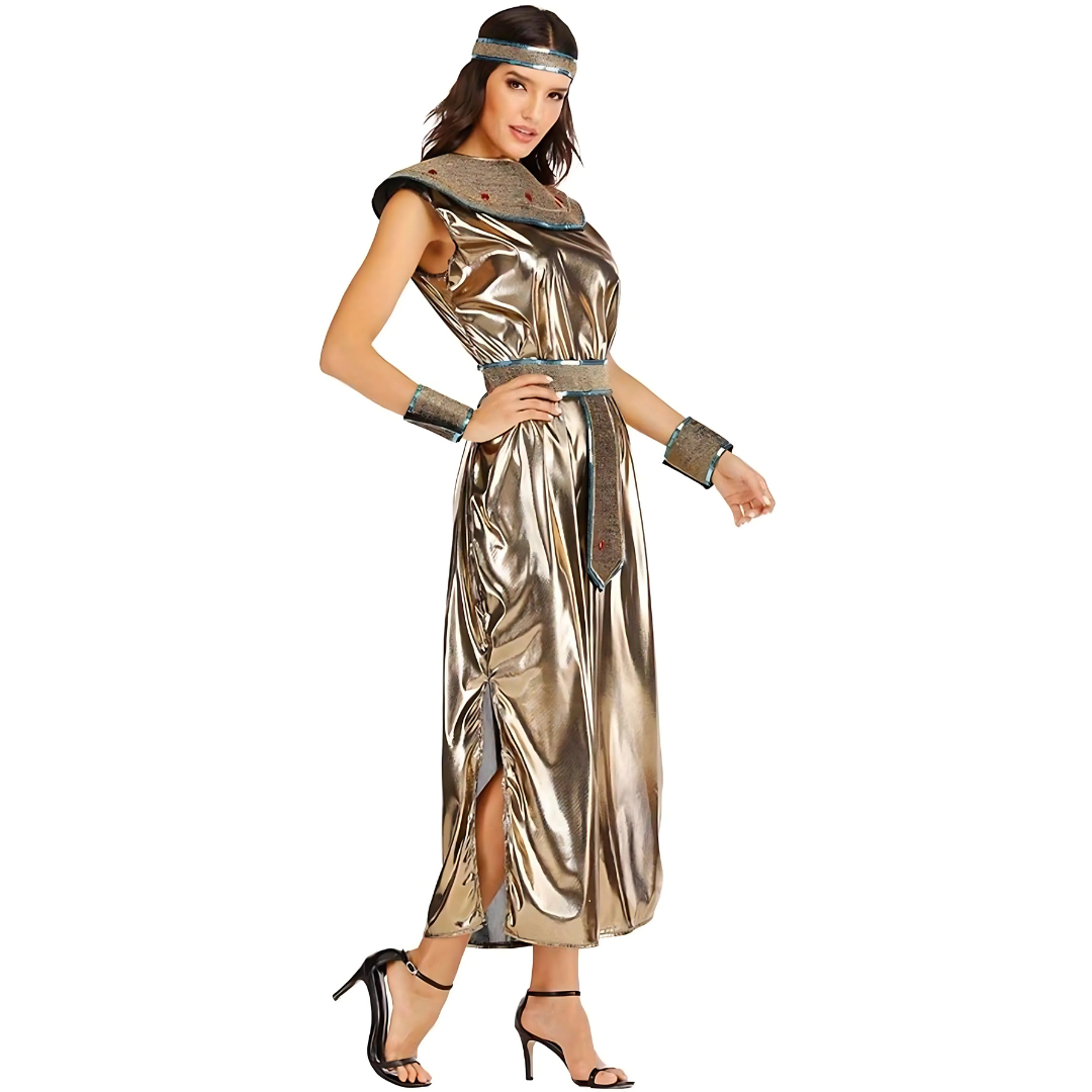 Vestido de Disfraz de Halloween Elegante Cleopatra para Mujer | Maxi